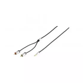 Cable 2x RCA - Jack 3,5mm 1,20m.