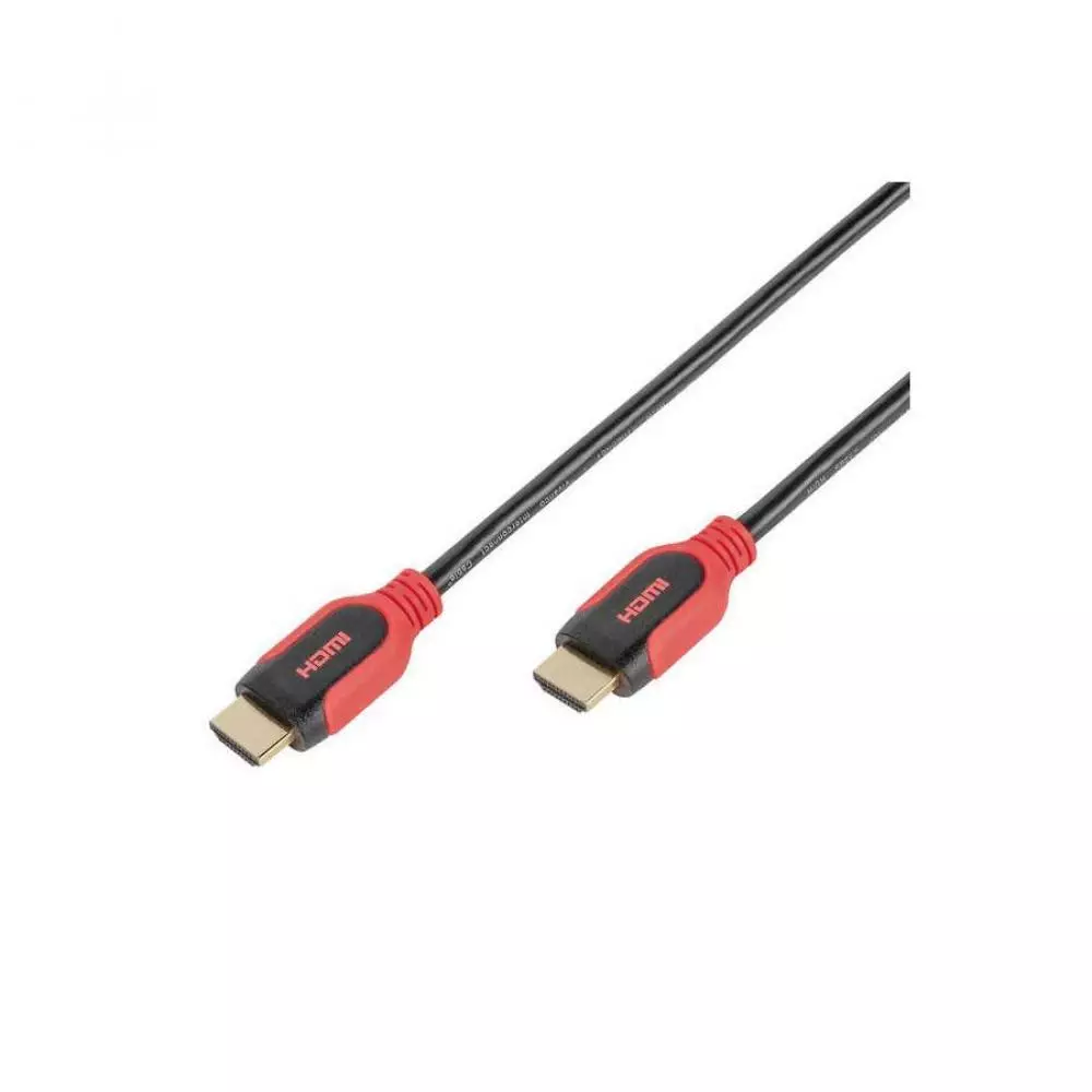 CABLE HDMI - HDMI 4K 1,5M NEGRO/ROJO BOLSA VIVANCO