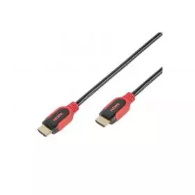 CABLE HDMI - HDMI 4K 1,5M NEGRO/ROJO BOLSA VIVANCO.