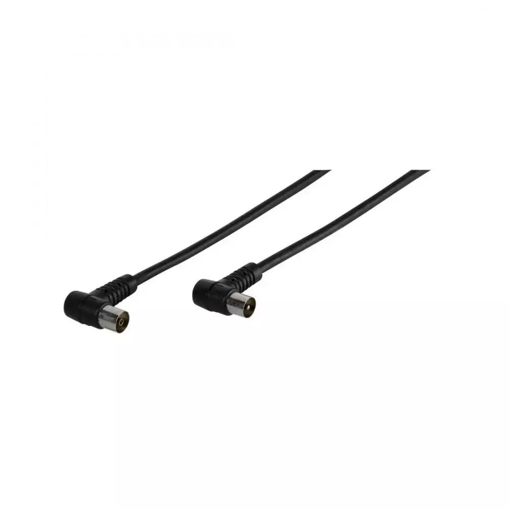 Cable Antena TV/Radio Vivanco ángulo 1,5 Metros Negro
