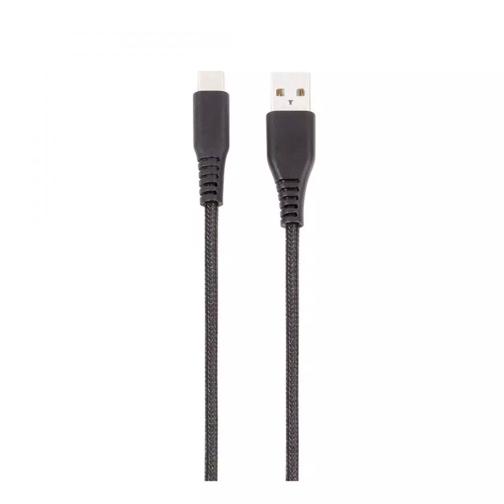 Cable Nylon USB-A (M) - USB-C (M) 2,5 Metros