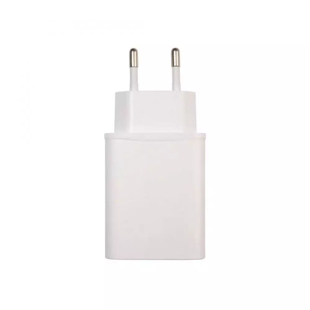 Cargador Pared Dual USB A/USB C 20W Blanco