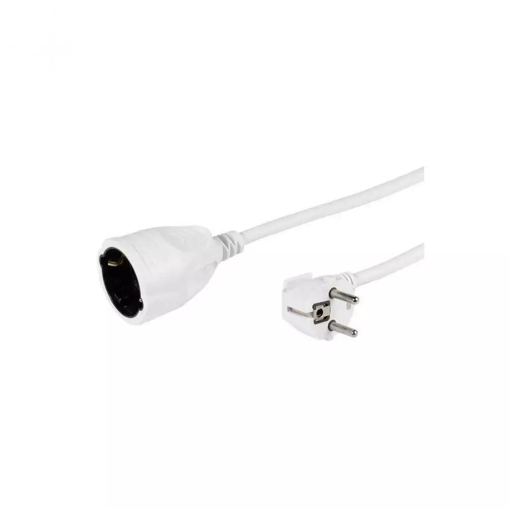 Prolongador de corriente Schuko Vivanco 3 Metros Blanco