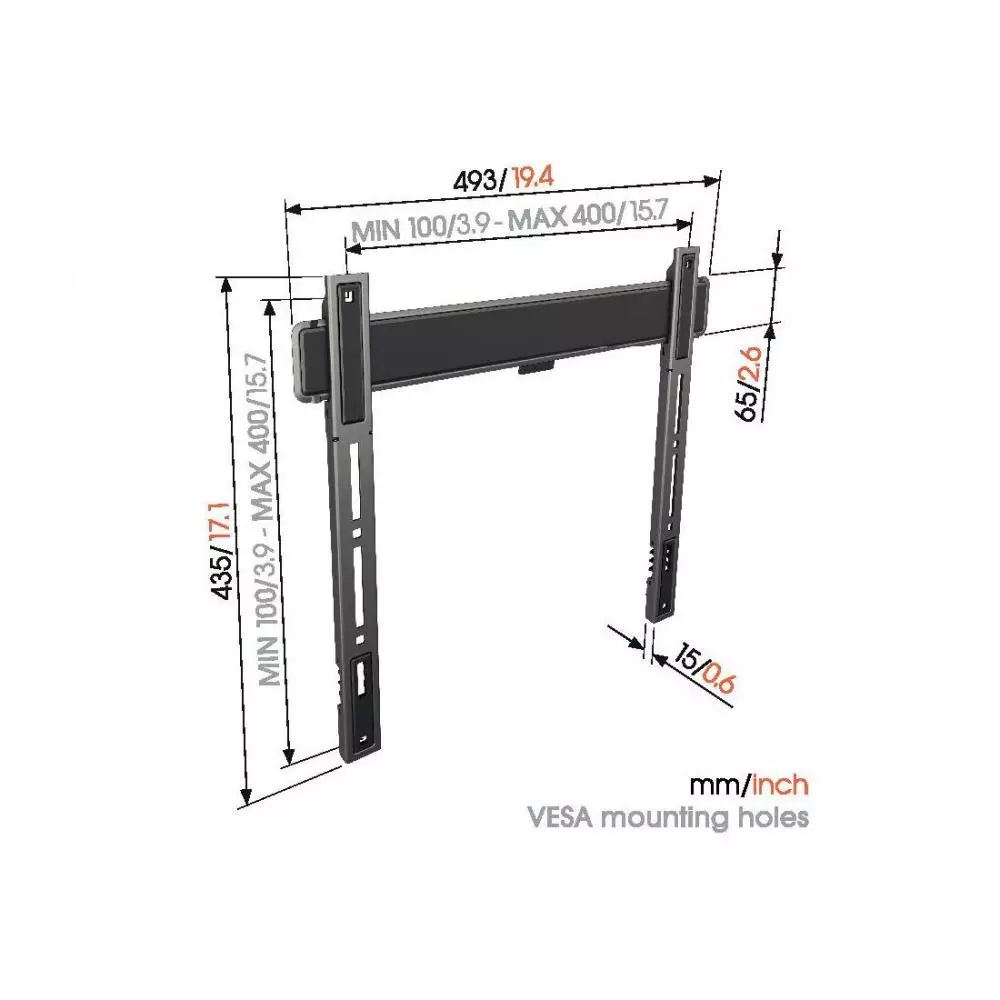 Soporte VOGELS 32-77" Fijo 75KG (400X400) TVM 5405 ELITE