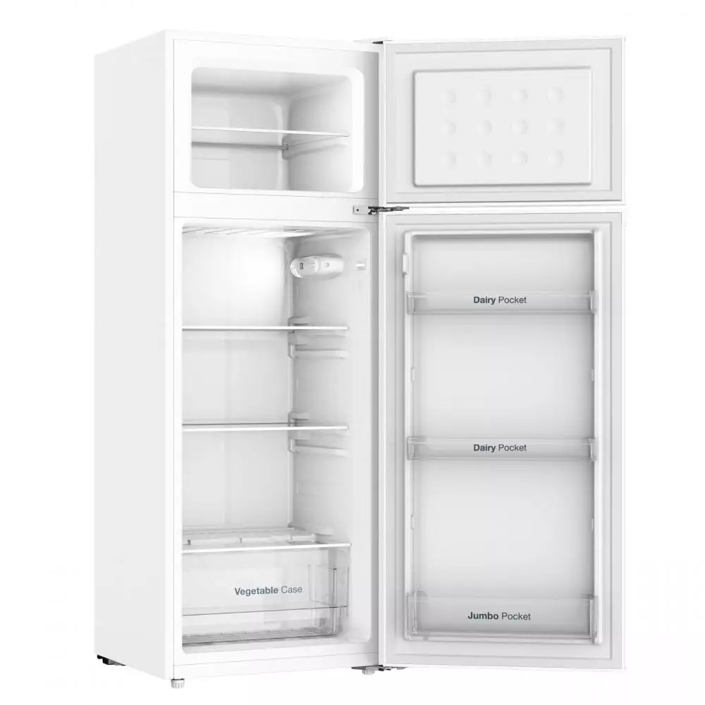 Frigorífico 2 puertas VOK EVR-206DEW Clase E 145mx54cm Estático Blanco
