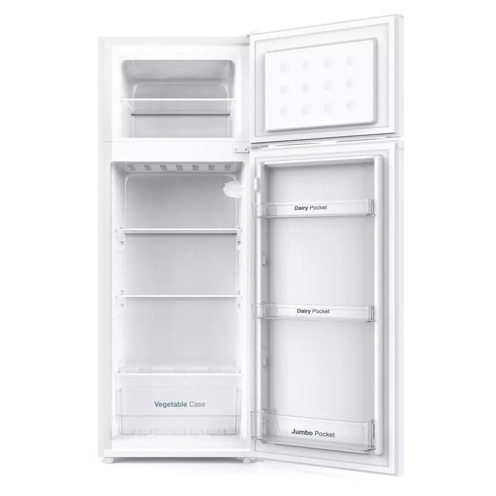Frigorífico 2 puertas VOK EVR-206DEW Clase E 145mx54cm Estático Blanco
