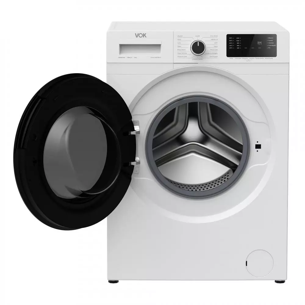 Lavadora VOK EVW-10BAWB13 Clase A 10 Kg 1400 rpm Blanco