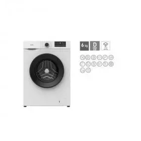 Lavadora VOK  Clase D 6 Kg 1000 rpm Blanco.