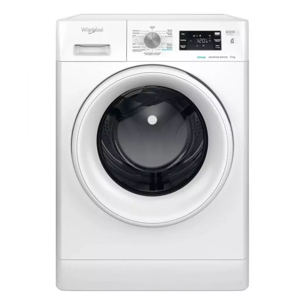 Lavadora Whirlpool FFB9469WVSPT Clase A 9 Kg 1400 rpm Blanco