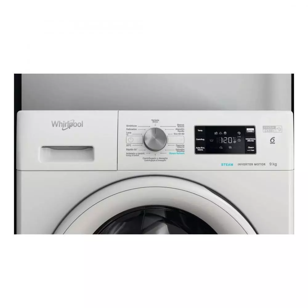 Lavadora Whirlpool FFB9469WVSPT Clase A 9 Kg 1400 rpm Blanco